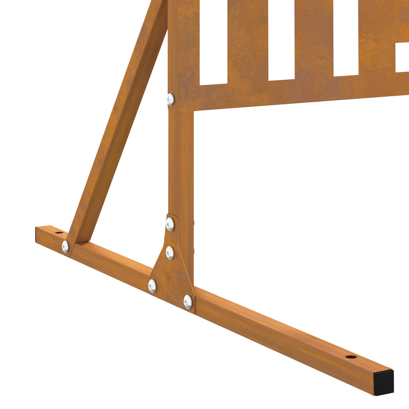 vidaXL Privātuma ekrāns Pelēka 100 x 50 x 180 cm Laika tērauds