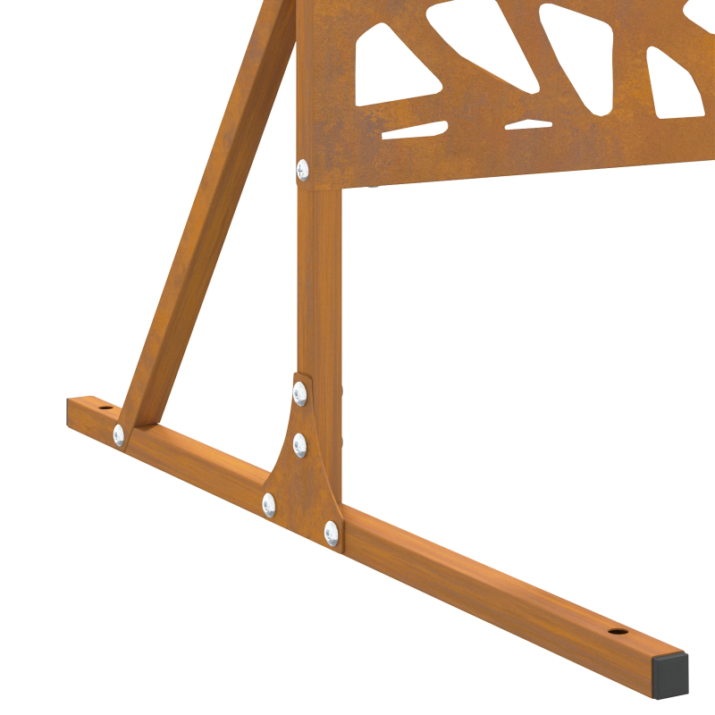 vidaXL Privātuma ekrāns Pelēka 100 x 50 x 180 cm Laika tērauds