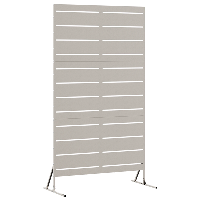 vidaXL Privātuma ekrāns Pelēka 100 x 50 x 180 cm Laika tērauds