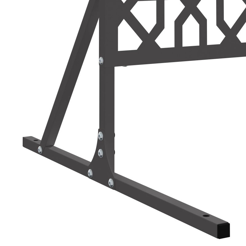 vidaXL Privātuma ekrāns Melna 100 x 50 x 180 cm Tērauds