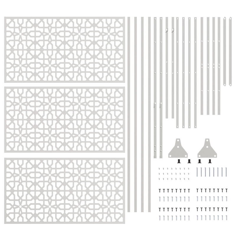 vidaXL Privātuma ekrāns Pelēka 100 x 50 x 180 cm Tērauds