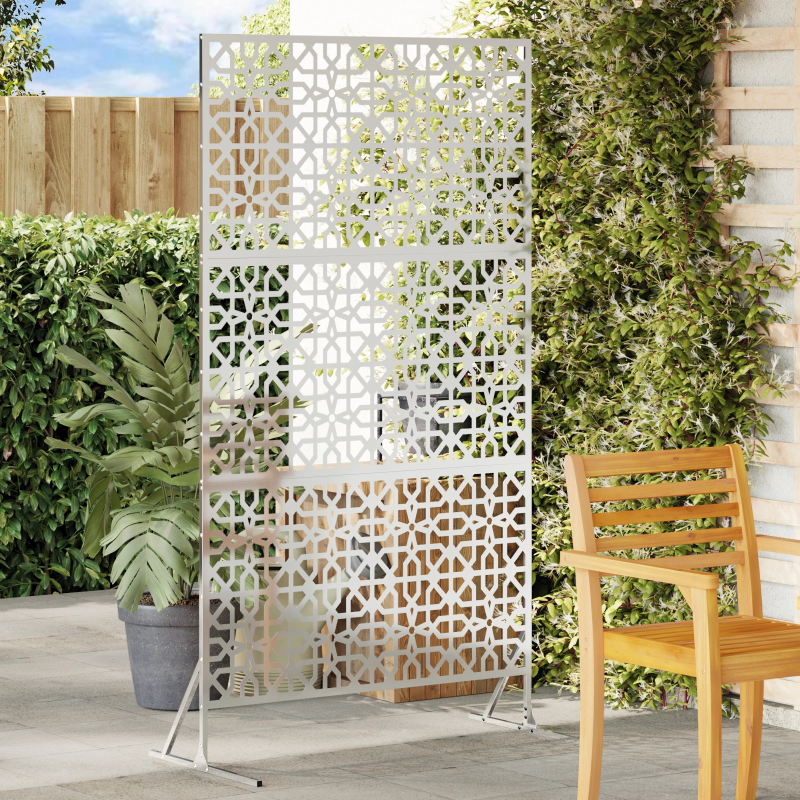 vidaXL Privātuma ekrāns Pelēka 100 x 50 x 180 cm Tērauds