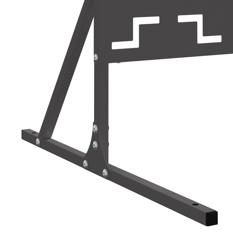 vidaXL Privātuma ekrāns Melna 100 x 50 x 180 cm Tērauds