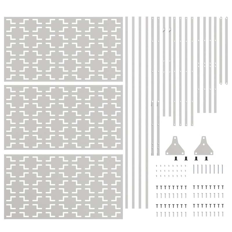 vidaXL Privātuma ekrāns Pelēka 100 x 50 x 180 cm Tērauds