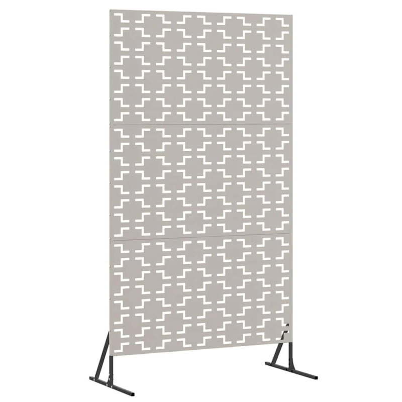 vidaXL Privātuma ekrāns Pelēka 100 x 50 x 180 cm Laika tērauds