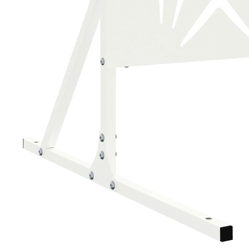 vidaXL Privātuma ekrāns Balts 100 x 50 x 180 cm Tērauds