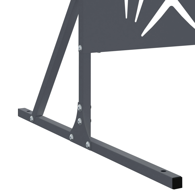 vidaXL Privātuma ekrāns Antracīts 100 x 50 x 180 cm Tērauds