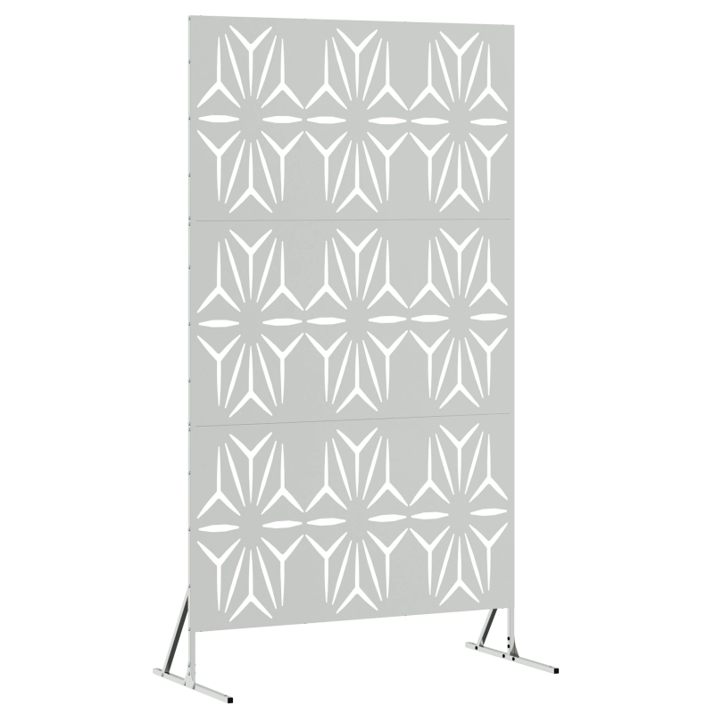 vidaXL Privātuma ekrāns Pelēka 100 x 50 x 180 cm Tērauds