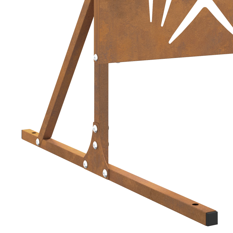 vidaXL Privātuma ekrāns Pelēka 100 x 50 x 180 cm Laika tērauds