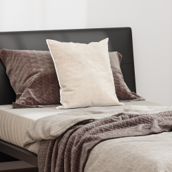 vidaXL Spilvens ar spilvenu Balts Kokvilna un poliesters