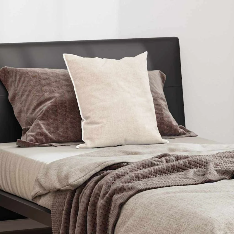 vidaXL Spilvens ar spilvenu Balts Kokvilna un poliesters