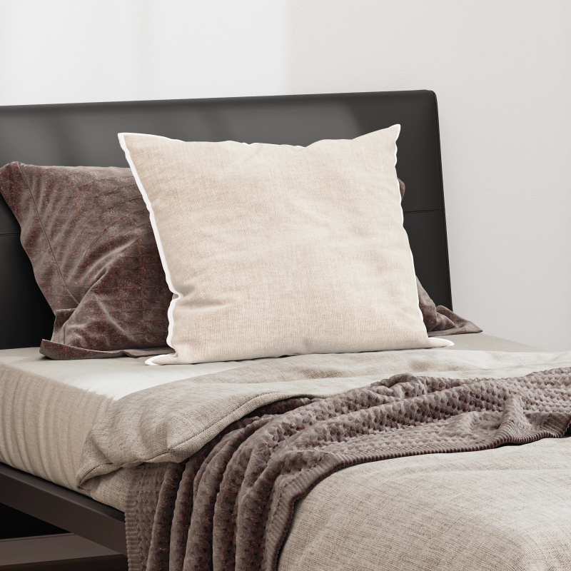 vidaXL Spilvens ar spilvenu Balts Kokvilna un poliesters