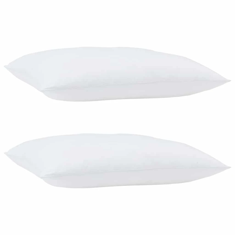 vidaXL Spilvens ar spilvenu Balts Kokvilna un poliesters