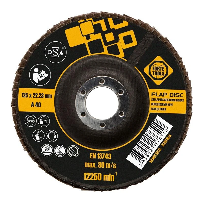 Slīpdisks lapiņu 125x22.23 40