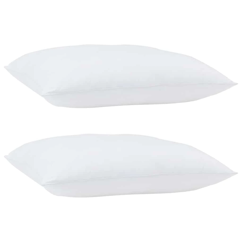 vidaXL Spilvens ar spilvenu Balts Kokvilna un poliesters