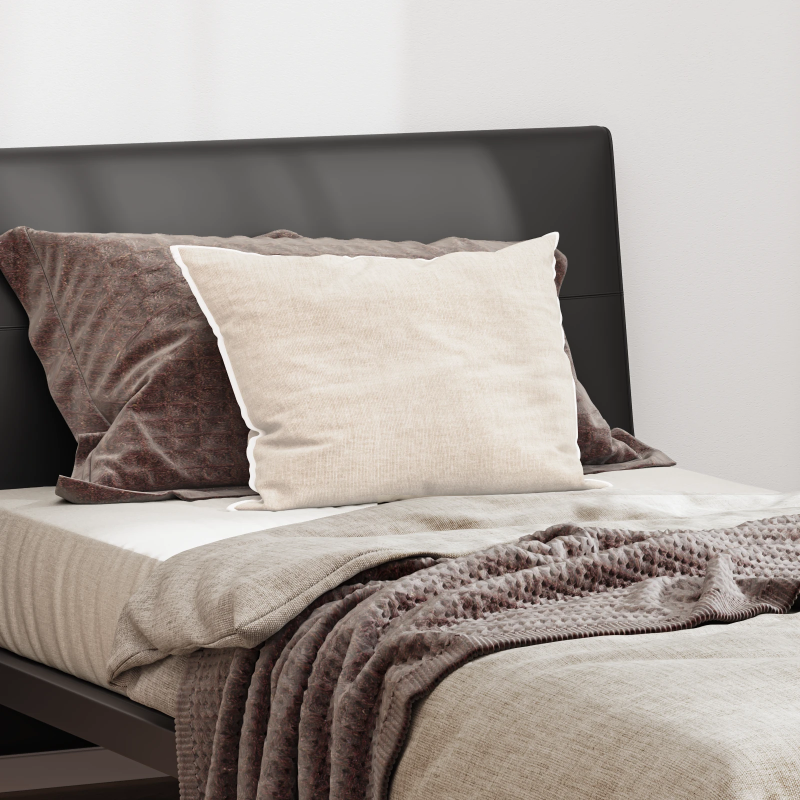 vidaXL Spilvens ar spilvenu Balts 60 x 40 x 20 cm Poliesters