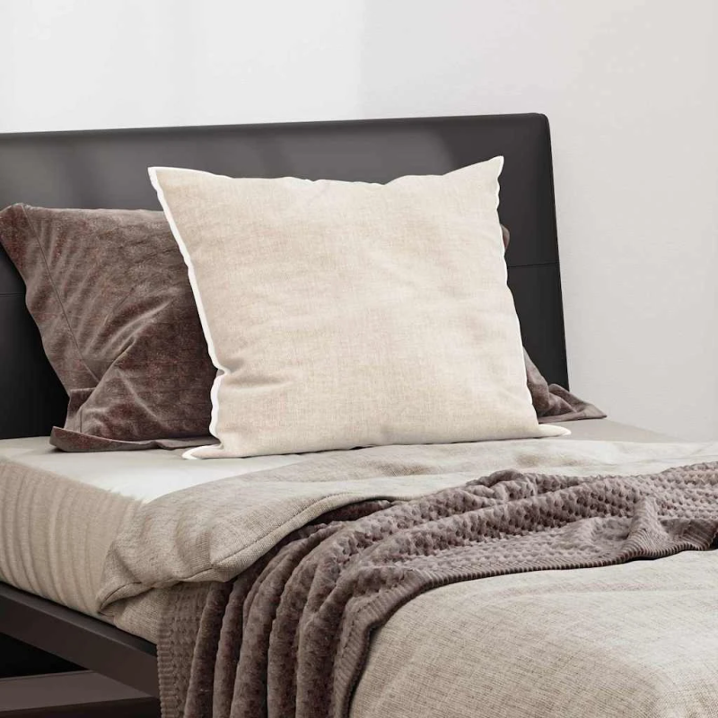 vidaXL Spilvens ar spilvenu Balts 61 x 41 x 20 cm Poliesters