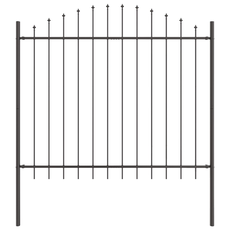 vidaXL Dārza žogs Pelēka 170 x 190 cm