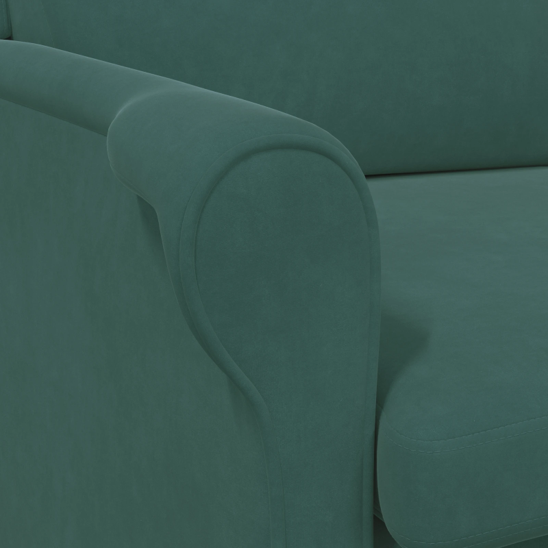 vidaXL atpūtas krēsls Tumši zaļa 76 x 94 x 102 cm Samts
