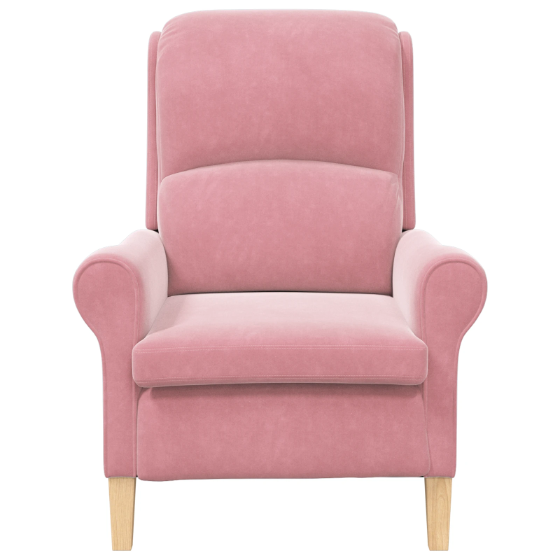 vidaXL atpūtas krēsls Rozā 76 x 94 x 102 cm Samts