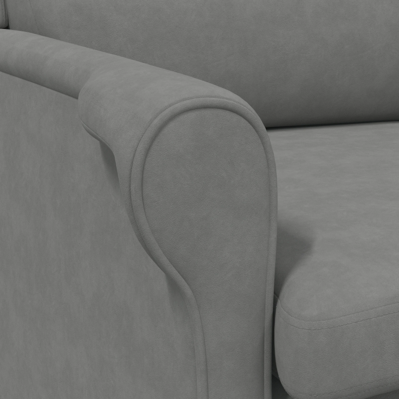 vidaXL atpūtas krēsls Tumši pelēka 76 x 94 x 102 cm Mikrošķiedra