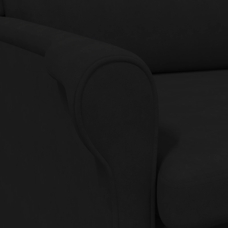 vidaXL atpūtas krēsls Melna 76 x 94 x 102 cm Mikrošķiedra