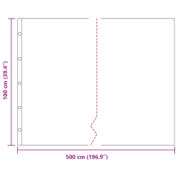 vidaXL Sakņu barjera Melna 1 x 5 m Polietilēns