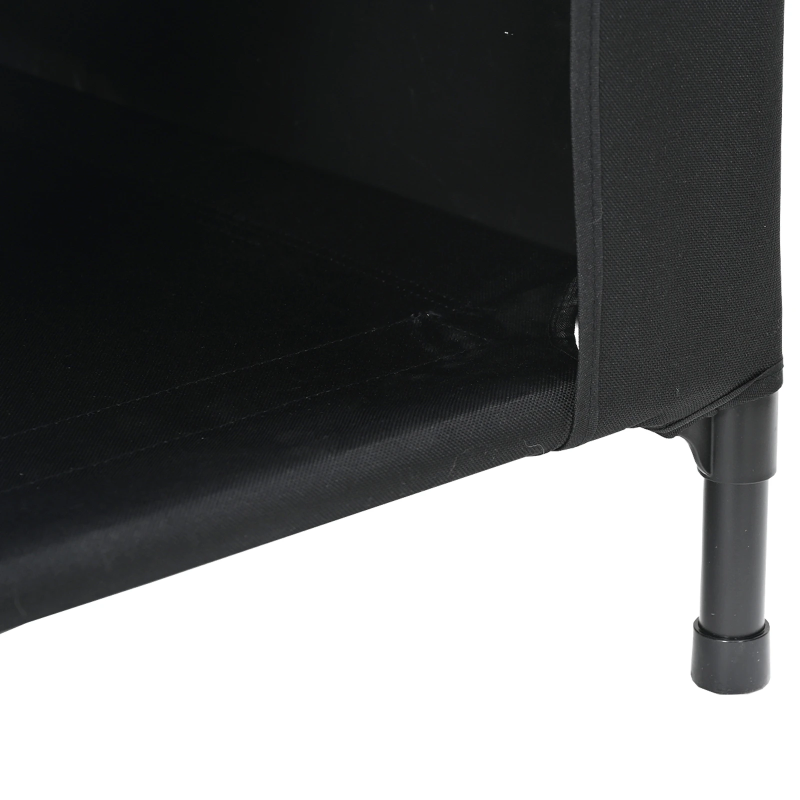 vidaXL Mājdzīvnieku māja Melna 110 x 75 x 90 cm Tērauds