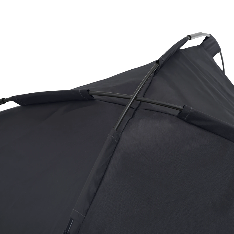 vidaXL Suņu gulta Melna 62 x 48 x 61 cm Tērauds