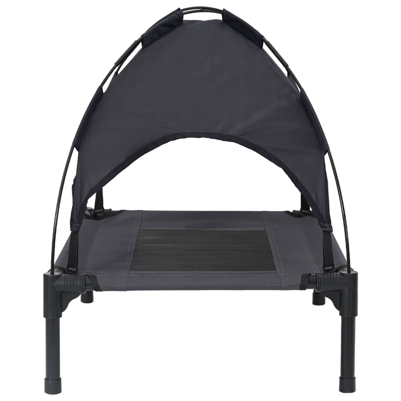 vidaXL Suņu gulta Melna 76 x 62 x 70,5 cm Tērauds