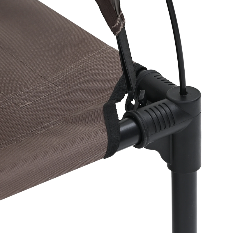 vidaXL Suņu gulta Brūna 62 x 48 x 61 cm Tērauds