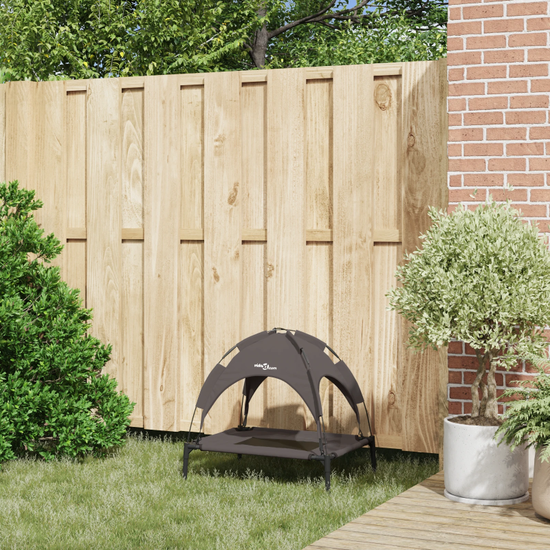 vidaXL Suņu gulta Brūna 62 x 48 x 61 cm Tērauds