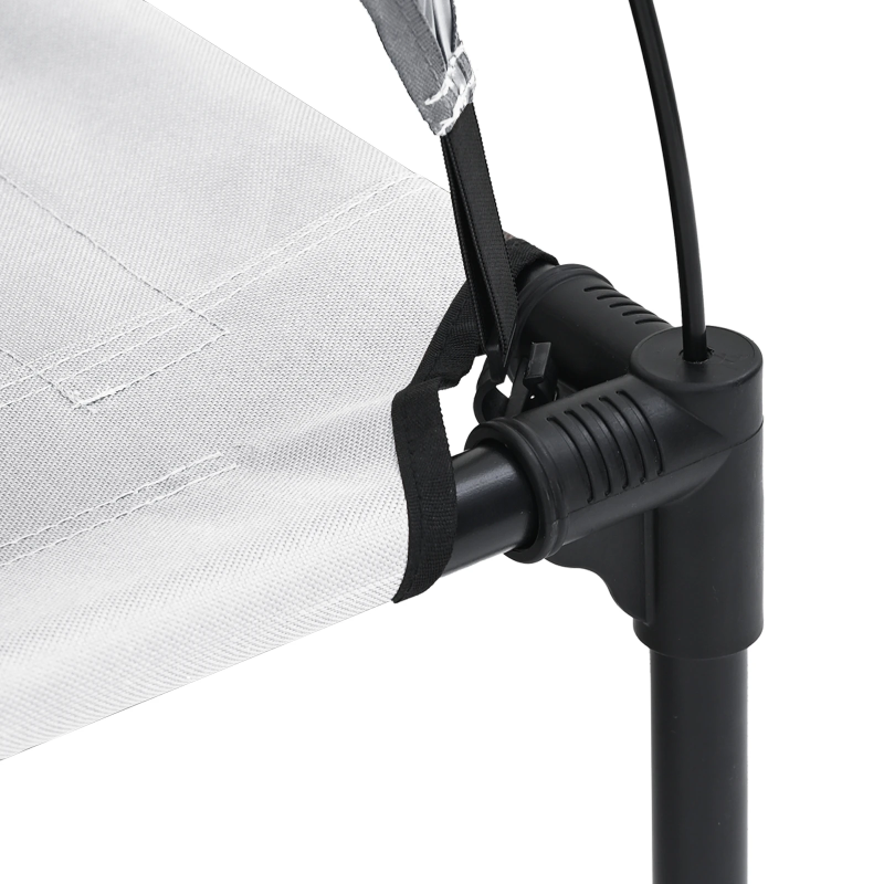 vidaXL Suņu gulta Sudrabaini pelēks 62 x 48 x 61 cm Tērauds