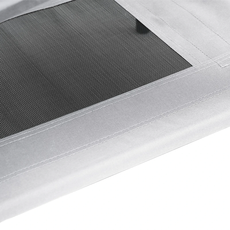 vidaXL Suņu gulta Sudrabaini pelēks 122 x 93 x 106,5 cm Tērauds