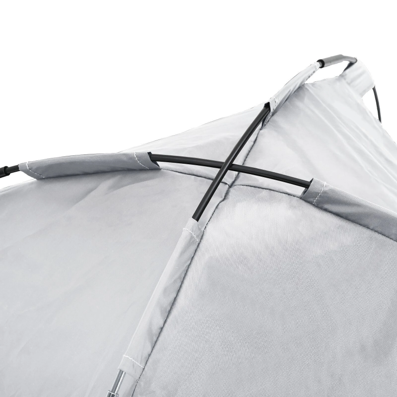 vidaXL Suņu gulta Sudrabaini pelēks 122 x 93 x 106,5 cm Tērauds