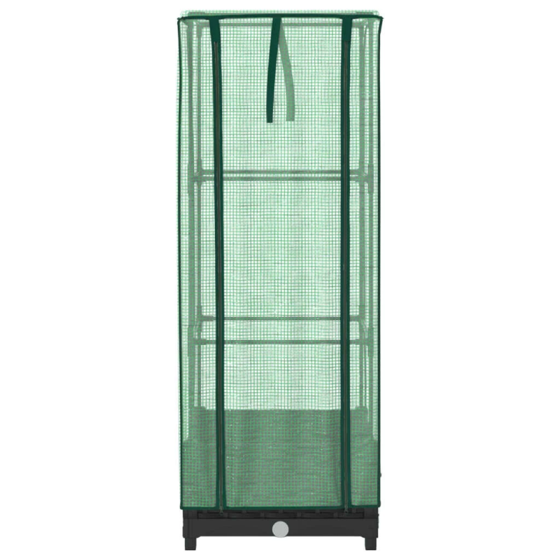 vidaXL paaugstināta puķu kaste ar pārsegu, 40x40x123 cm