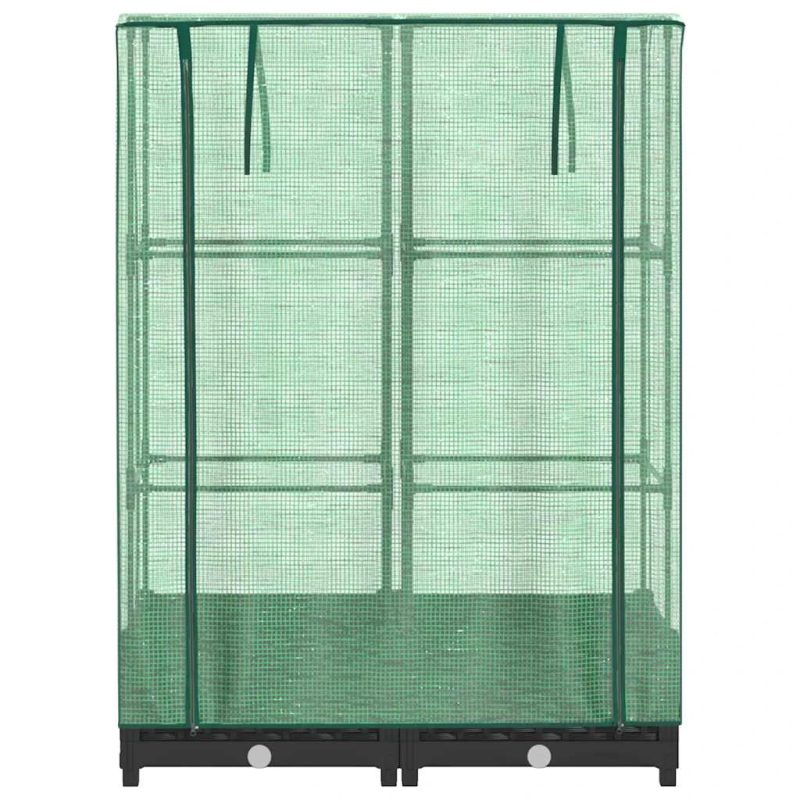 vidaXL paaugstināta puķu kaste ar pārsegu, 80x40x123 cm