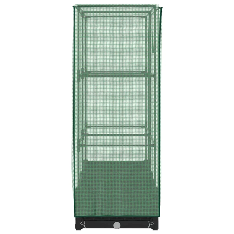 vidaXL paaugstināta puķu kaste ar pārsegu, 80x40x123 cm