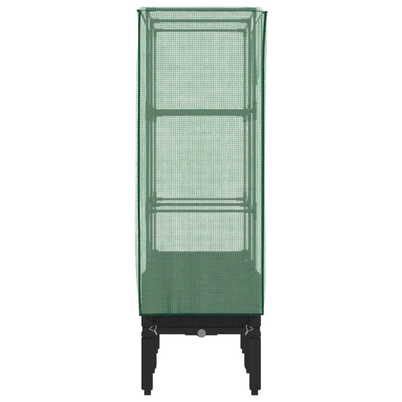 vidaXL paaugstināta puķu kaste ar pārsegu, 80x40x140 cm