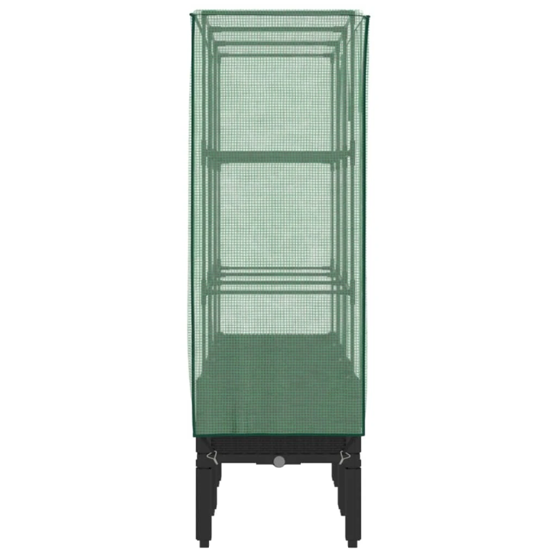 vidaXL paaugstināta puķu kaste ar pārsegu, 120x40x140 cm