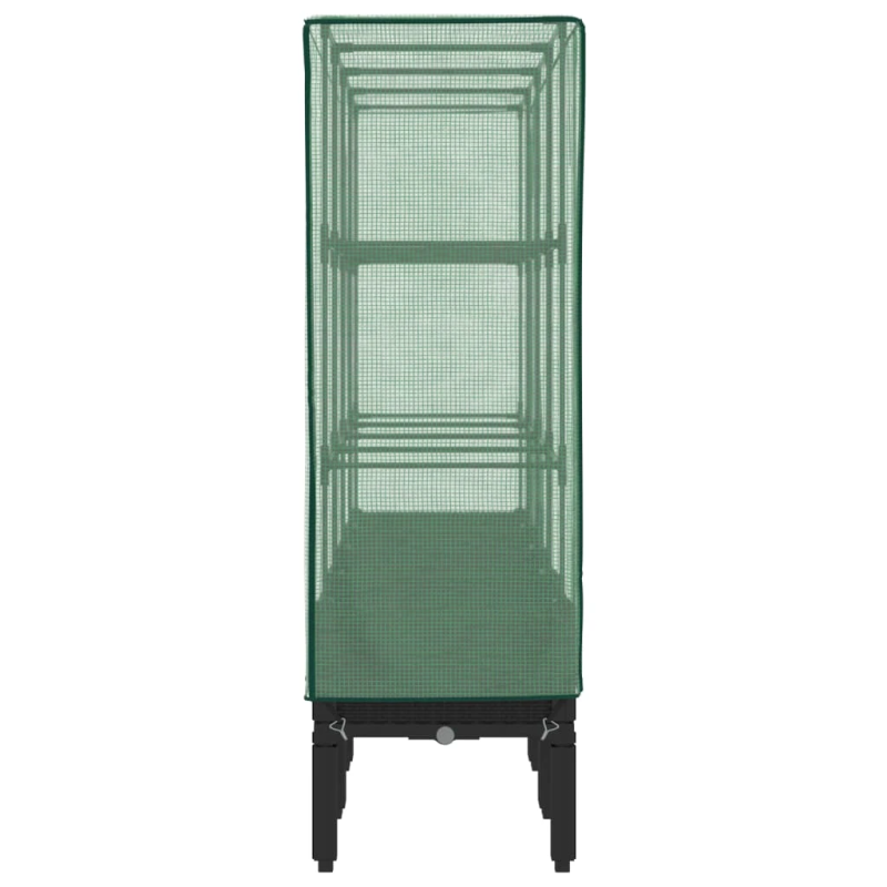 vidaXL paaugstināta puķu kaste ar pārsegu, 160x40x140 cm