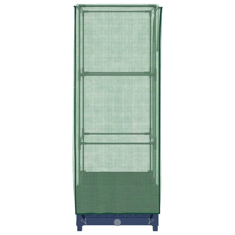 vidaXL paaugstināta puķu kaste ar pārsegu, 40x40x123 cm