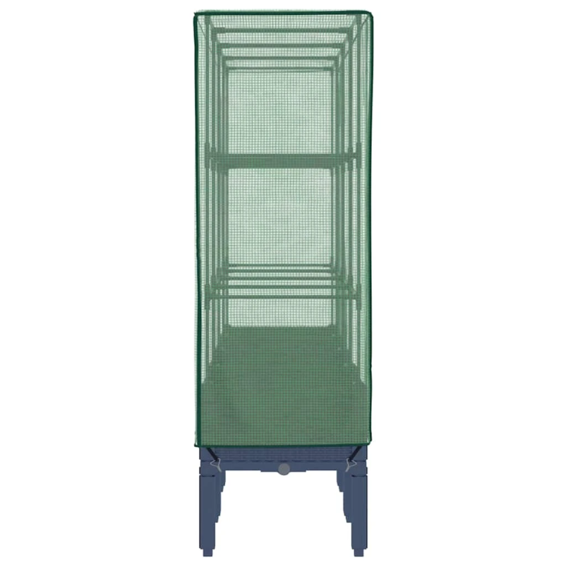 vidaXL paaugstināta puķu kaste ar pārsegu, 160x40x140 cm