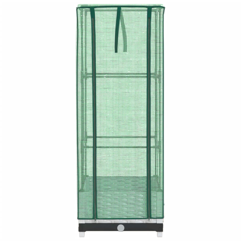 vidaXL paaugstināta puķu kaste ar pārsegu, 40x40x123 cm