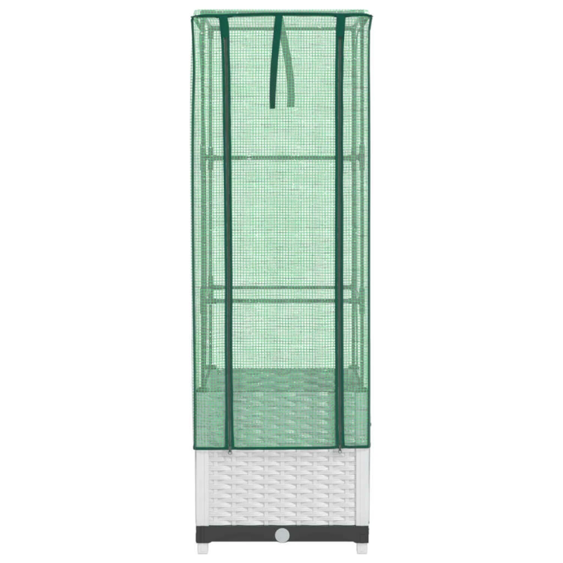 vidaXL paaugstināta puķu kaste ar pārsegu, 40x40x139 cm