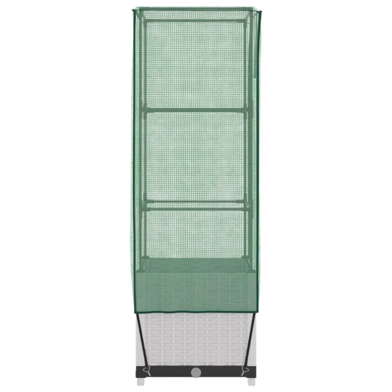 vidaXL paaugstināta puķu kaste ar pārsegu, 40x40x139 cm