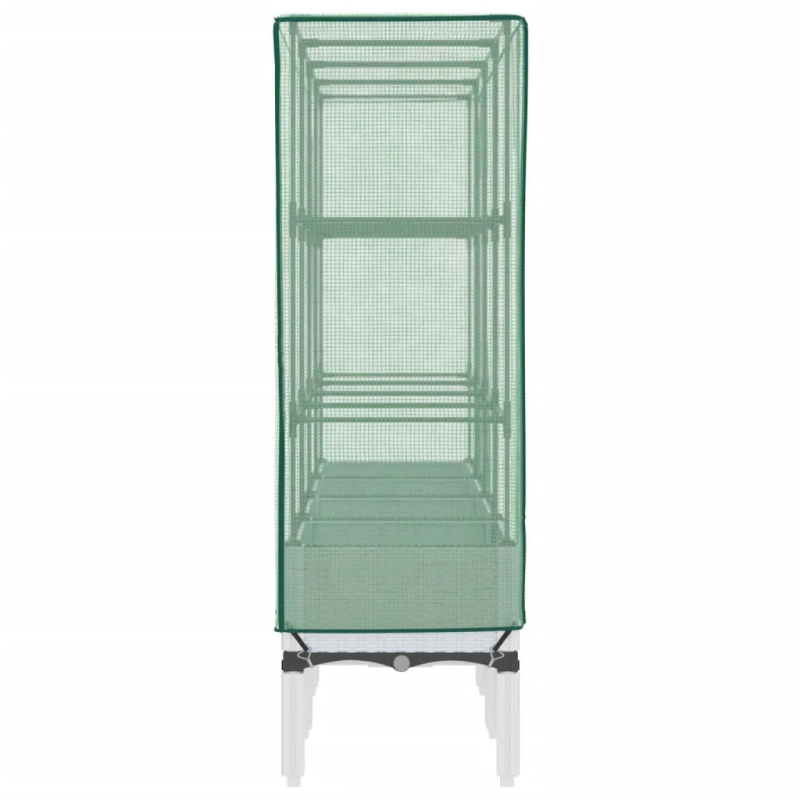 vidaXL paaugstināta puķu kaste ar pārsegu, 160x40x140 cm