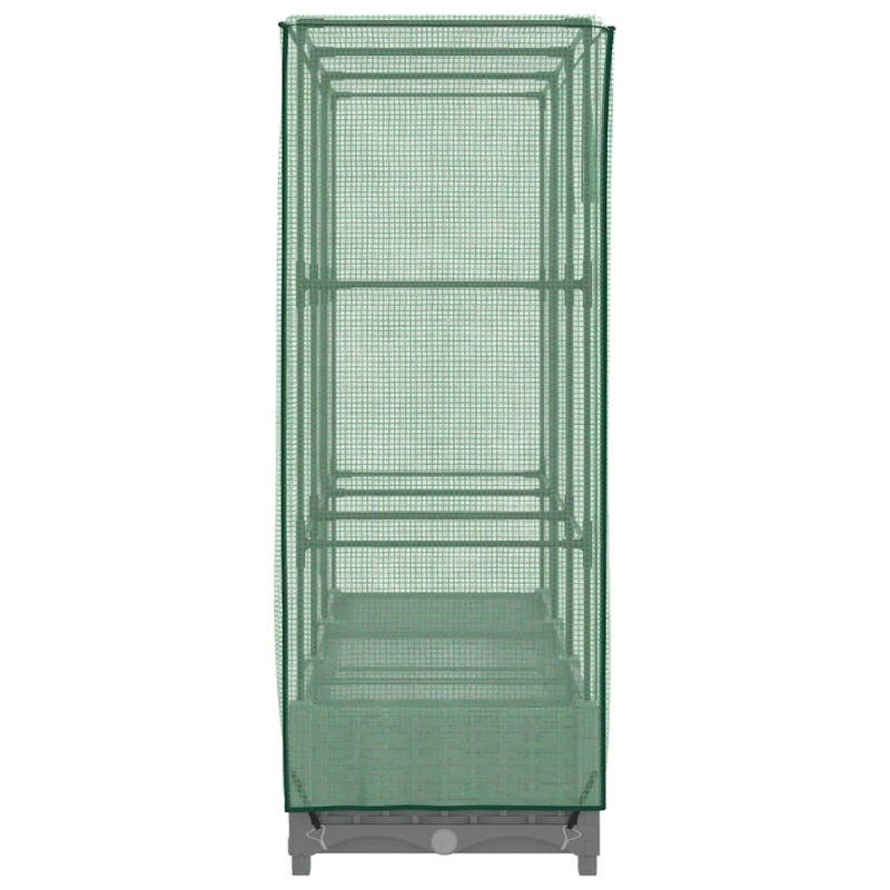 vidaXL paaugstināta puķu kaste ar pārsegu, 120x40x123 cm