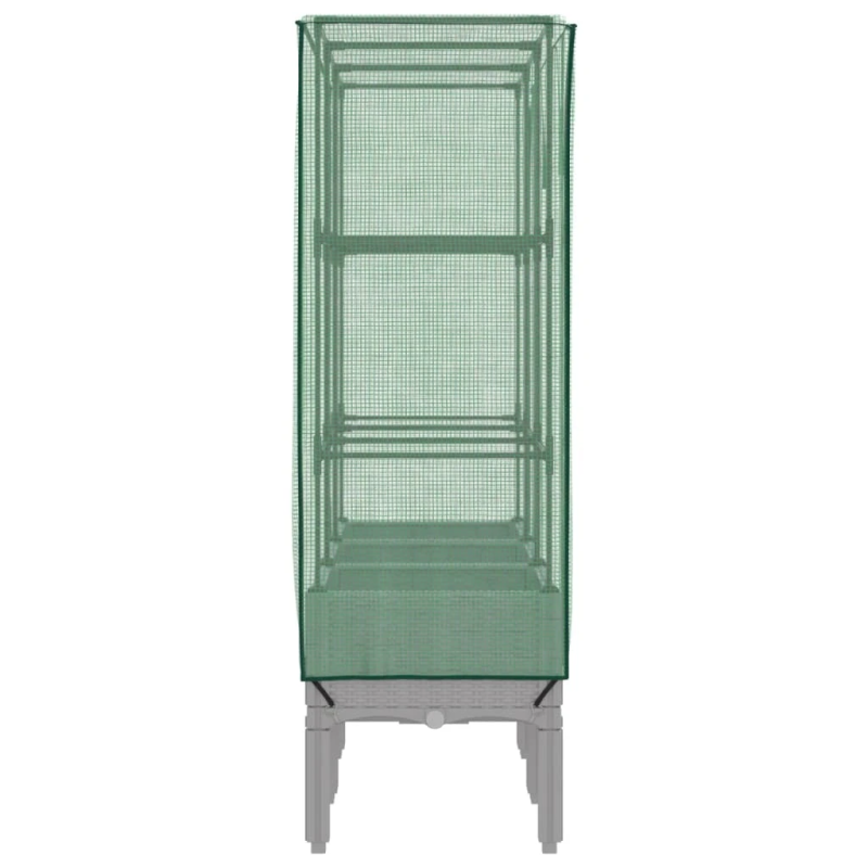 vidaXL paaugstināta puķu kaste ar pārsegu, 120x40x140 cm