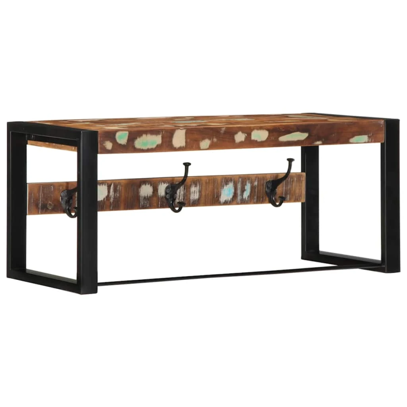 vidaXL mēteļu pakaramais, 80x35x35 cm, pārstrādāts masīvkoks